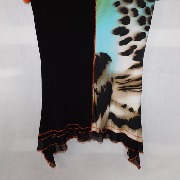 Frank Lyman  Design Womens 4 Multicolour Animal Pattern Tunic Top Zebra Leopard - Picture 9 of 9